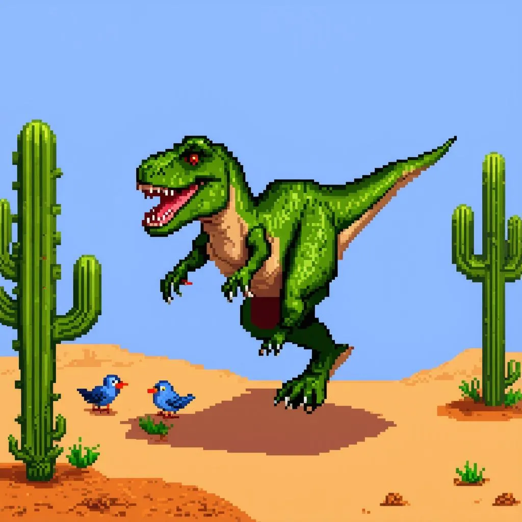 Google Dinosaur T-Rex game