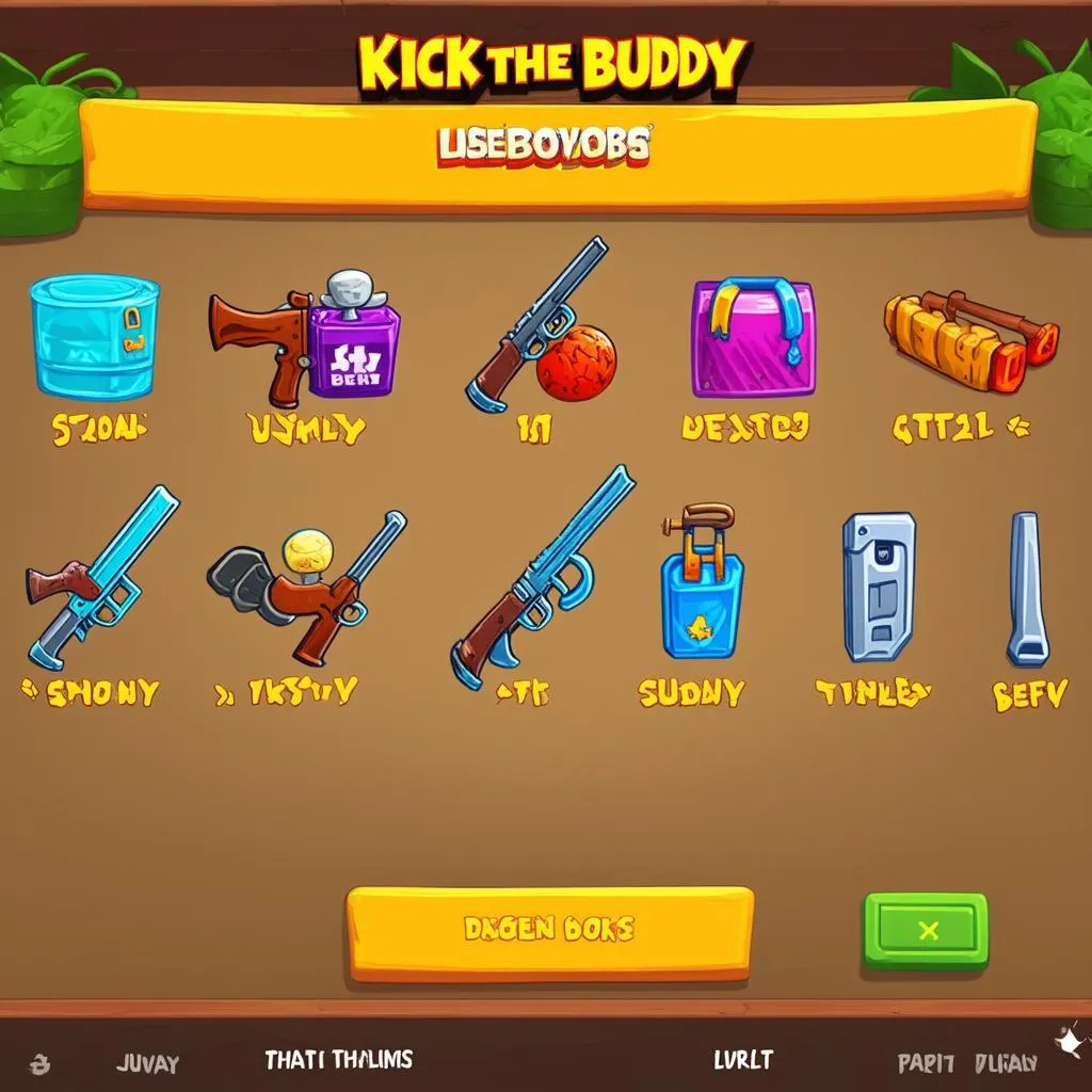 Kick the Buddy màn hình chính