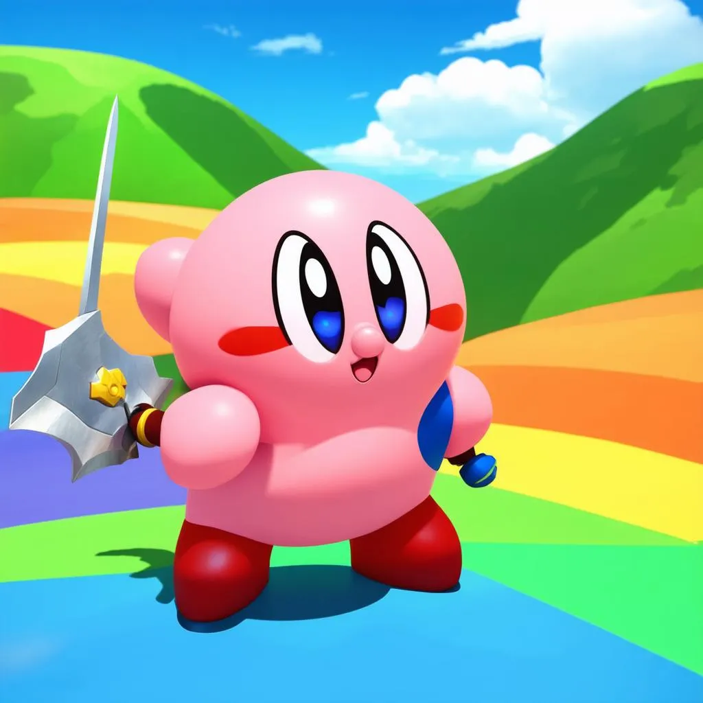 Kirby trong game Kirby Adventure