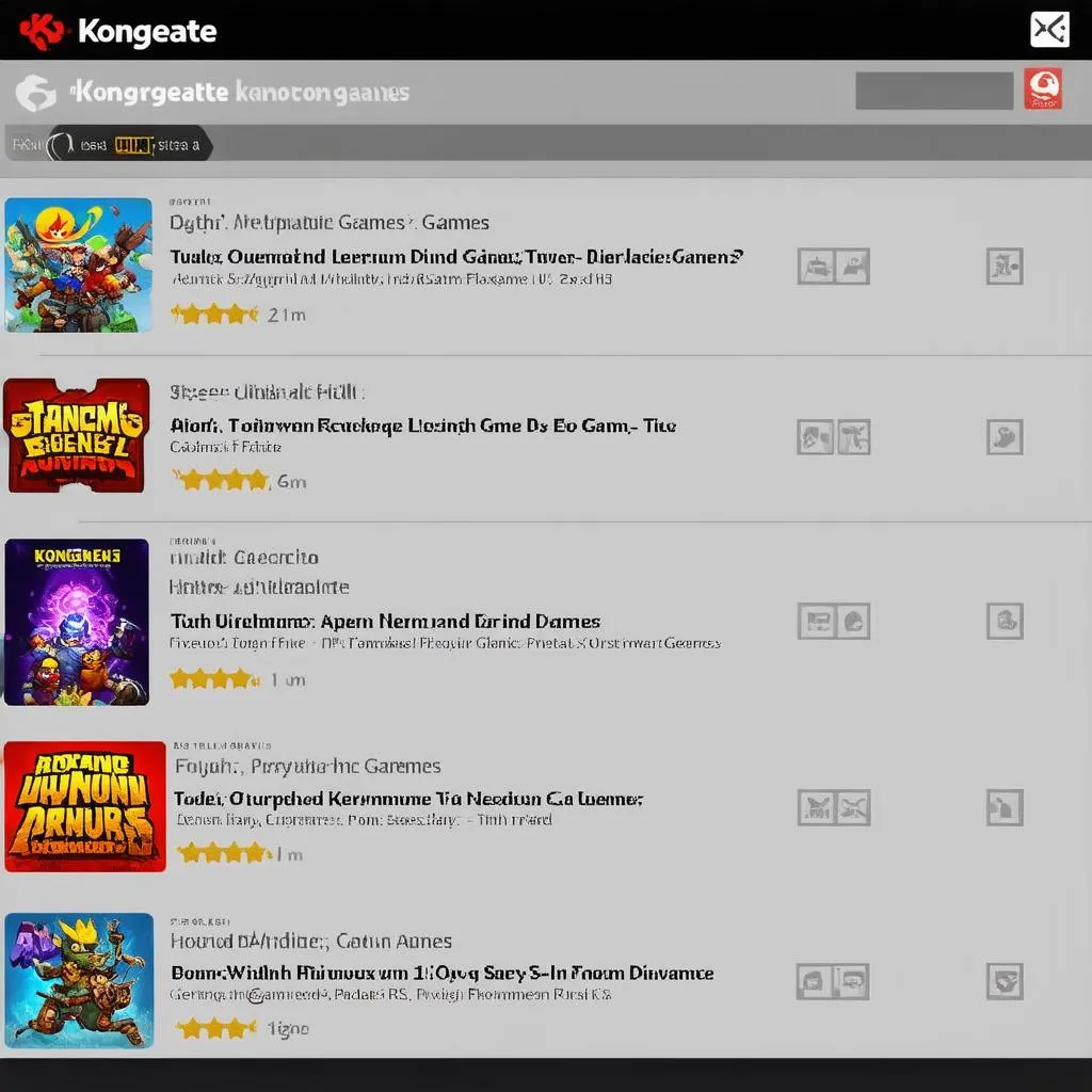 Danh sách game Kongregate