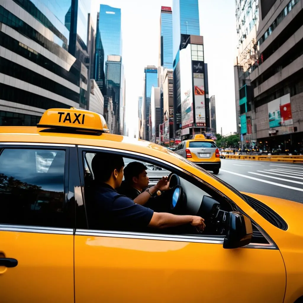 Lái Taxi Trong Thành Phố