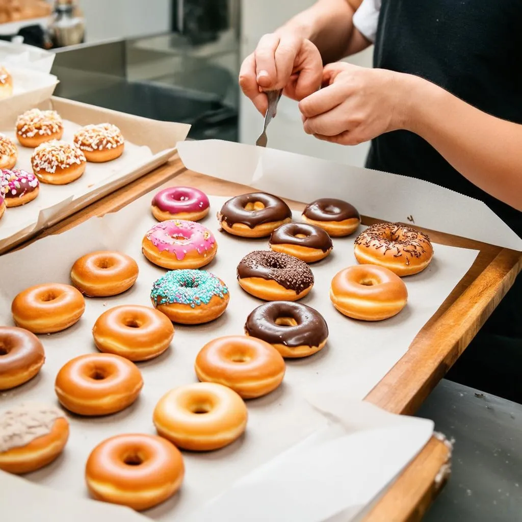 Làm bánh donut