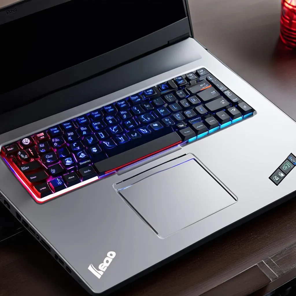 Laptop gaming Lenovo với đèn nền bàn phím