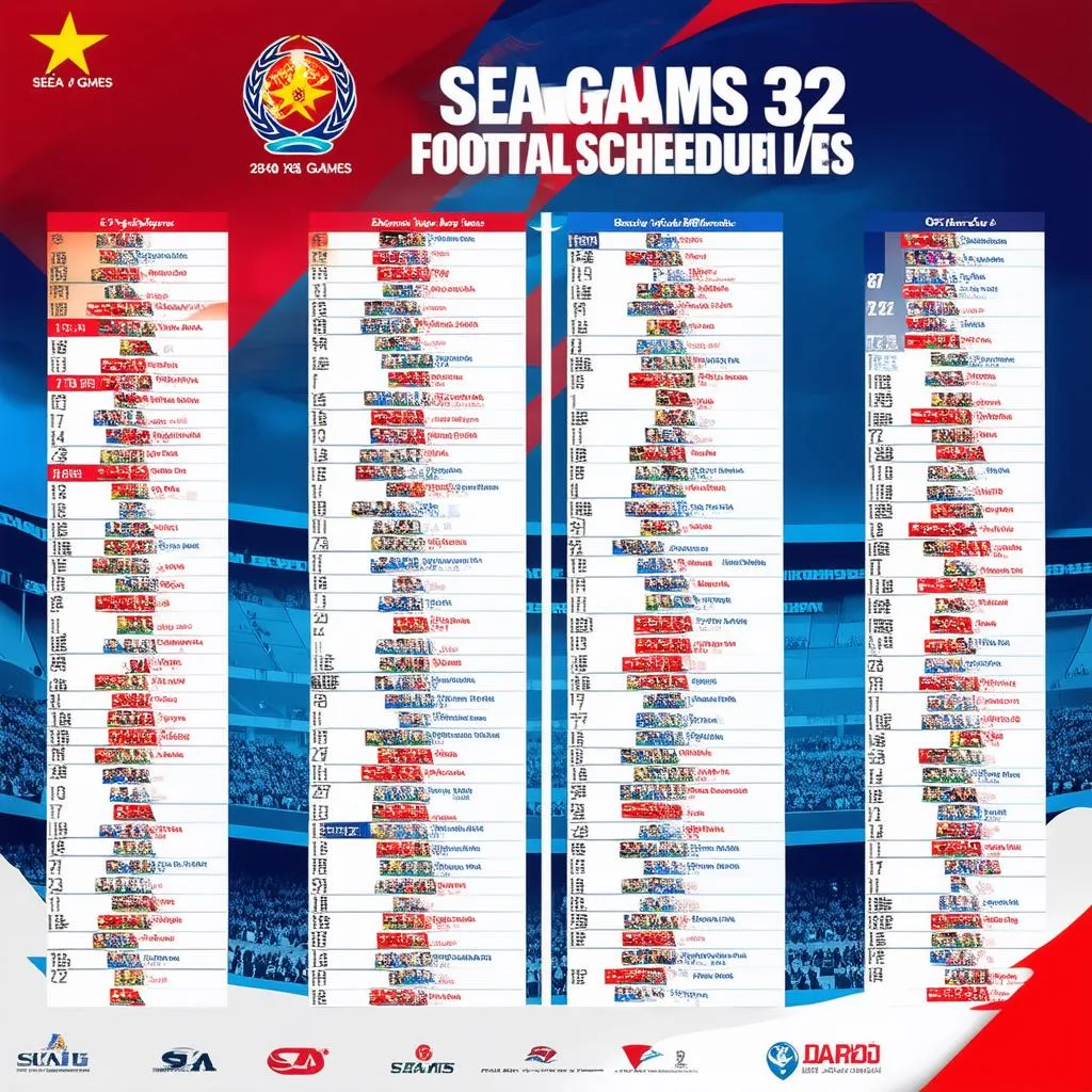 Lịch đá bóng SEA Games 32