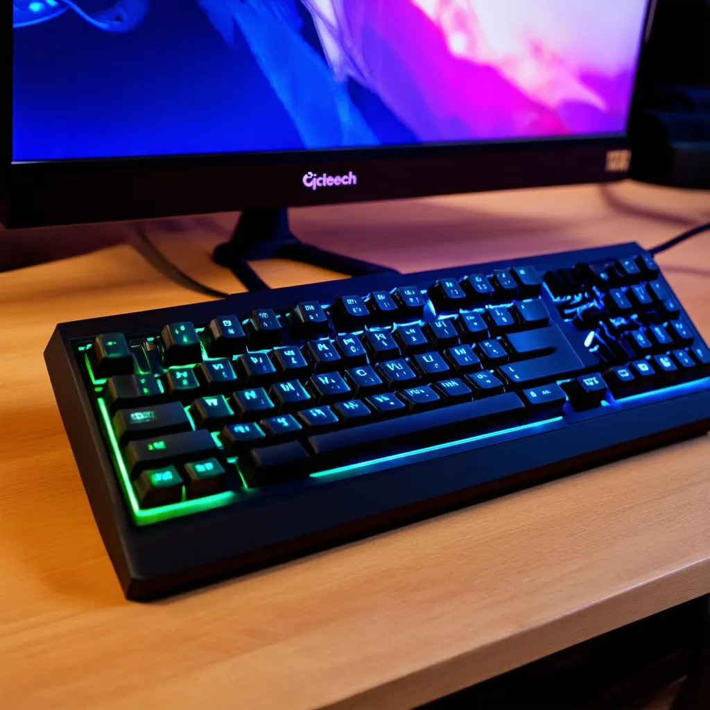 Bàn phím Logitech G613 trên bàn Gaming