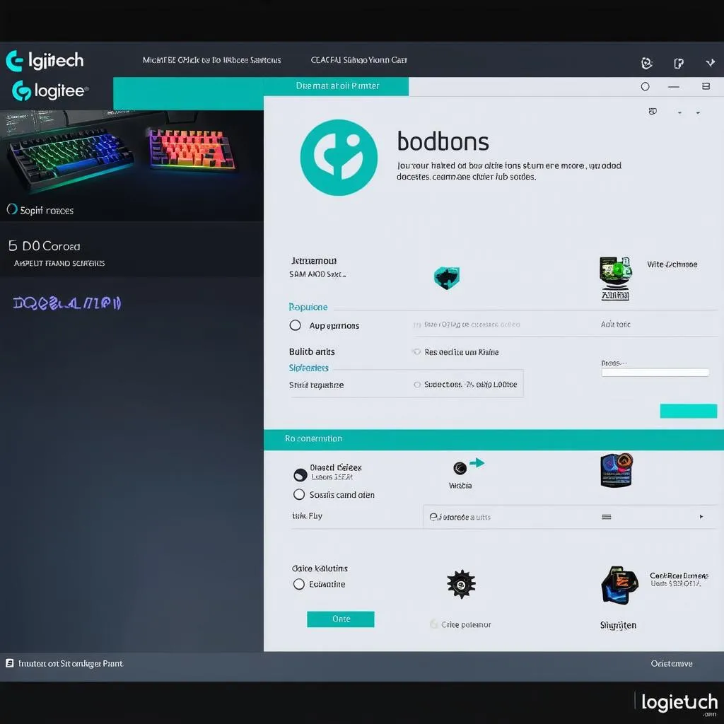 Giao diện Logitech Gaming Software