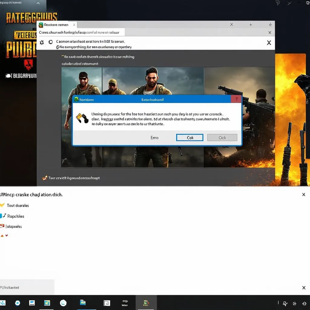 Lỗi crash game PUBG