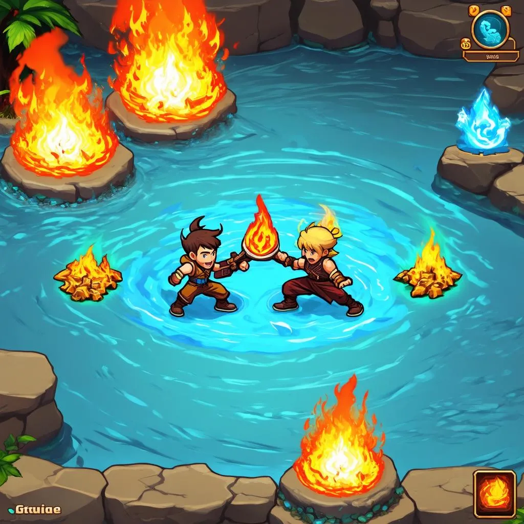 Lửa và nước trong game