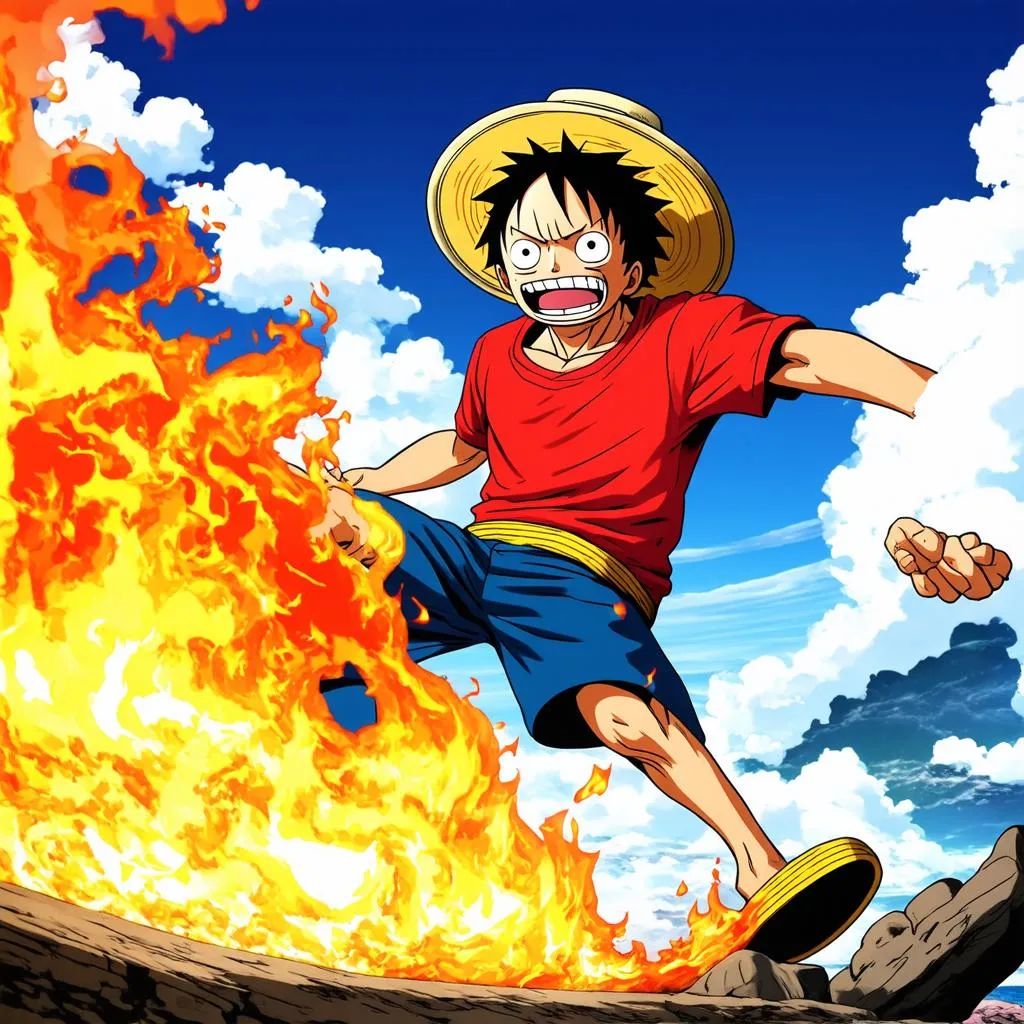 Luffy chiến đấu