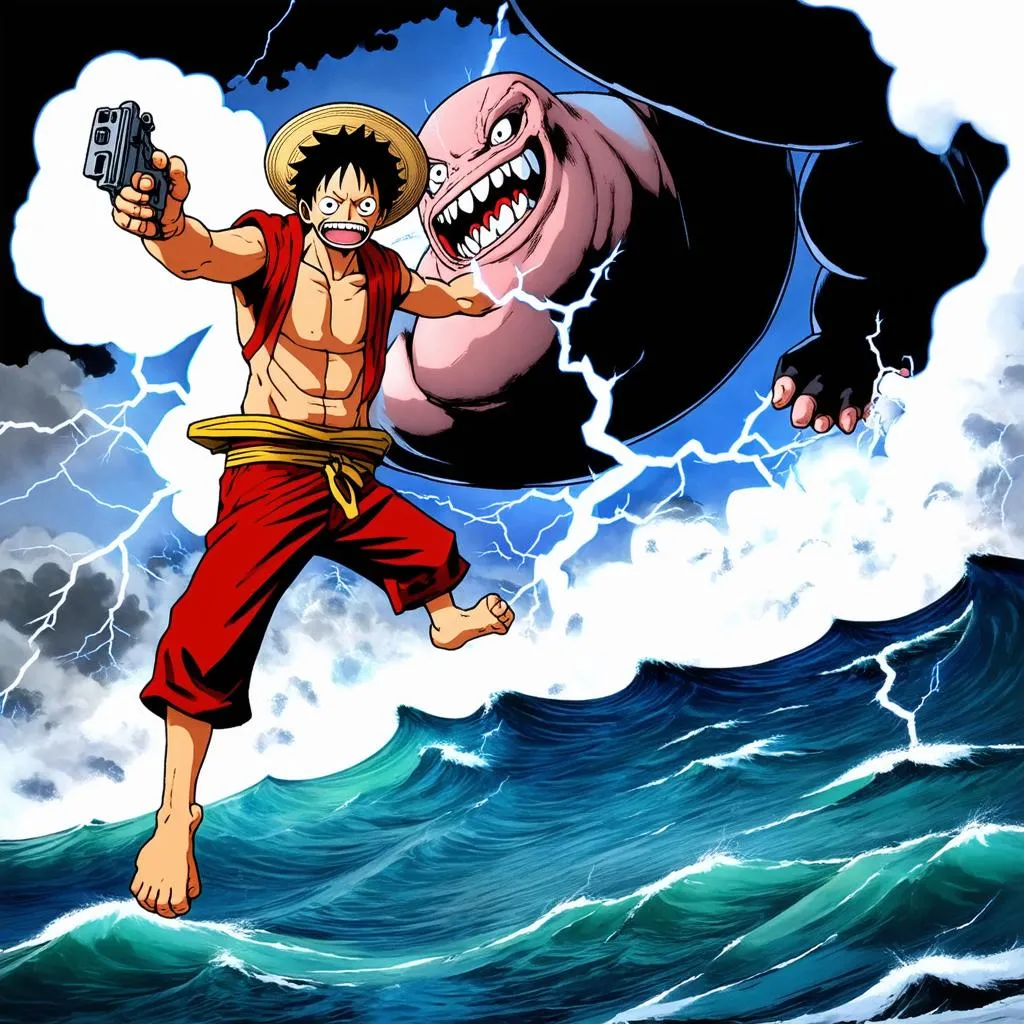 Luffy chiến đấu