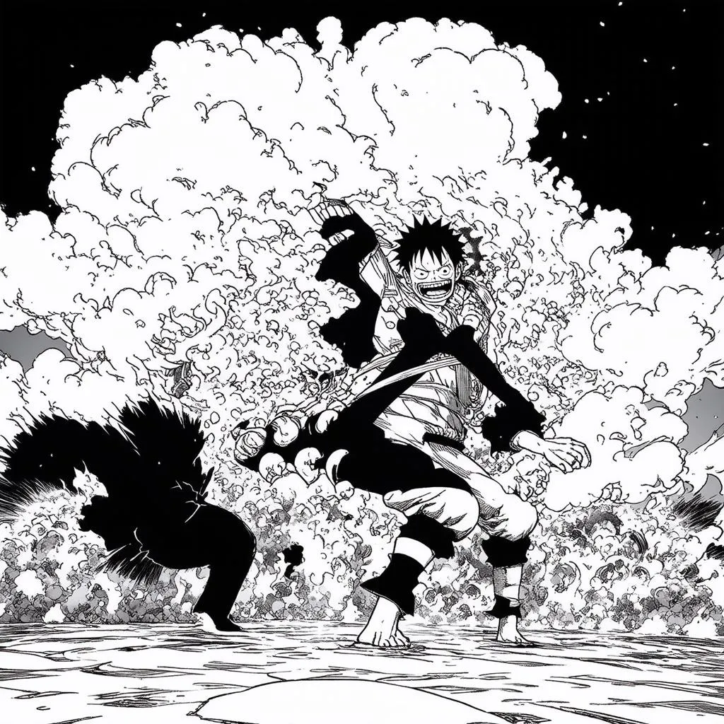 Luffy Chiến Đấu Kaido