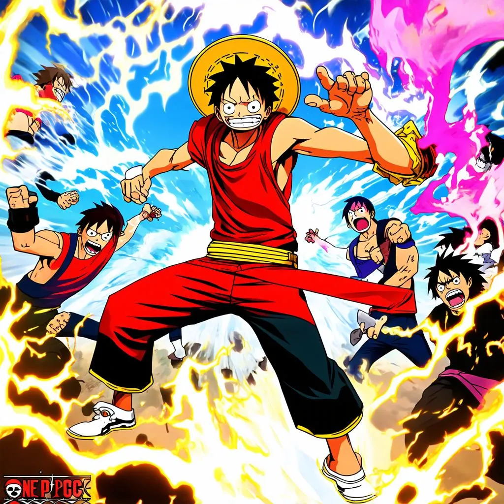 luffy fighting