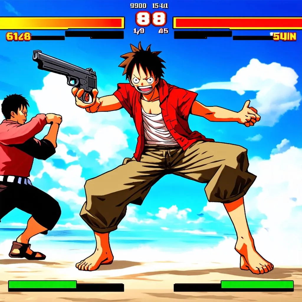 Luffy tung chiêu thức