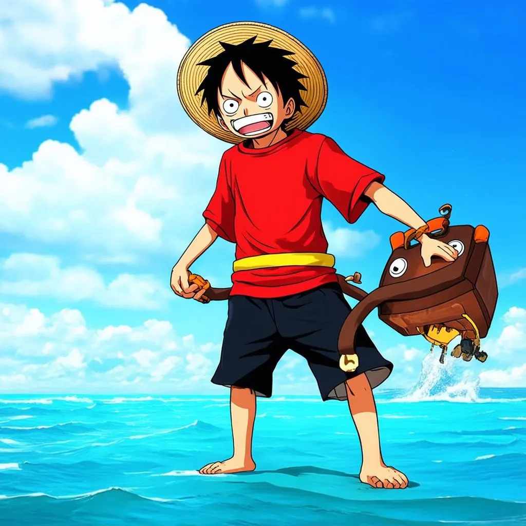 Luffy sử dụng Haki