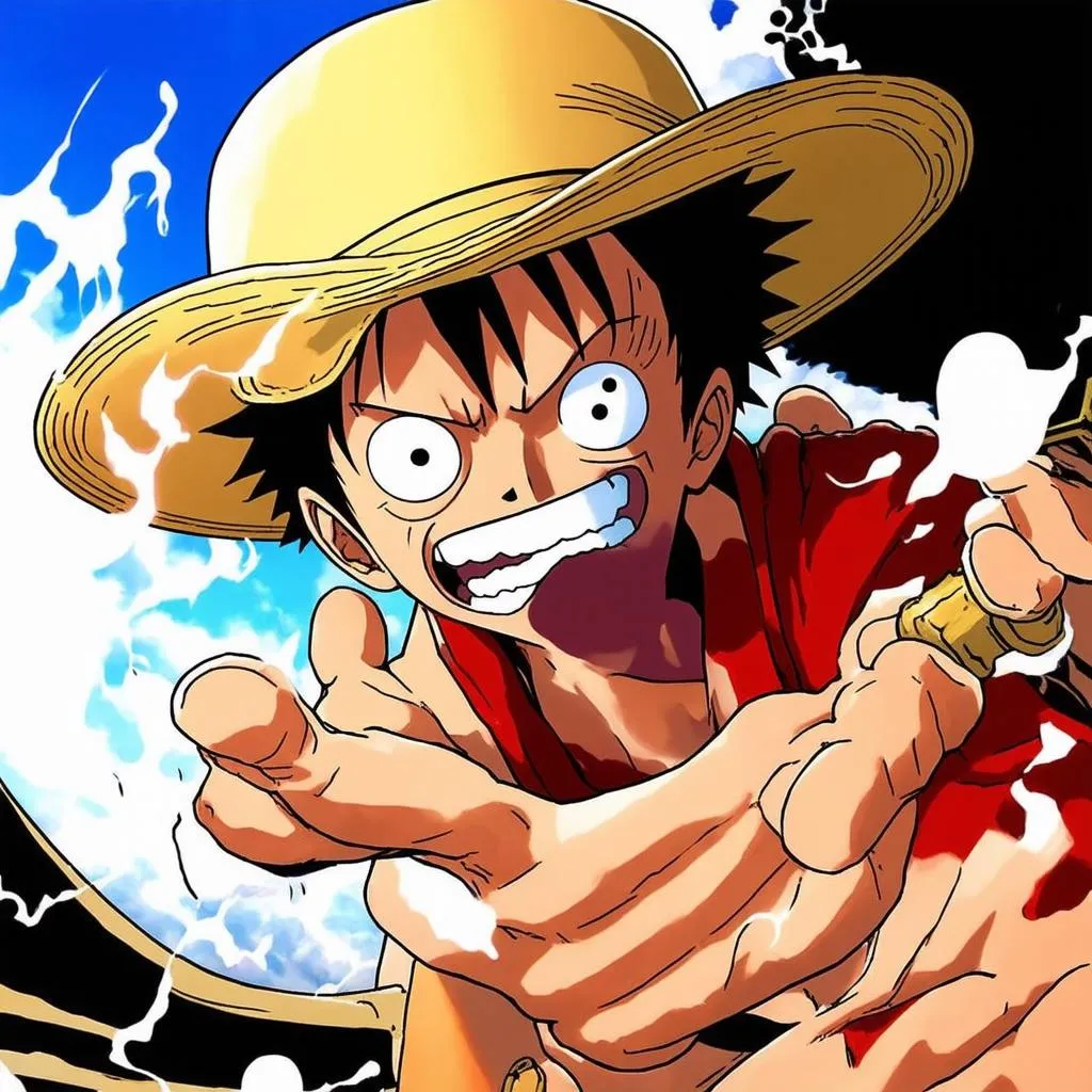 Luffy using Haki