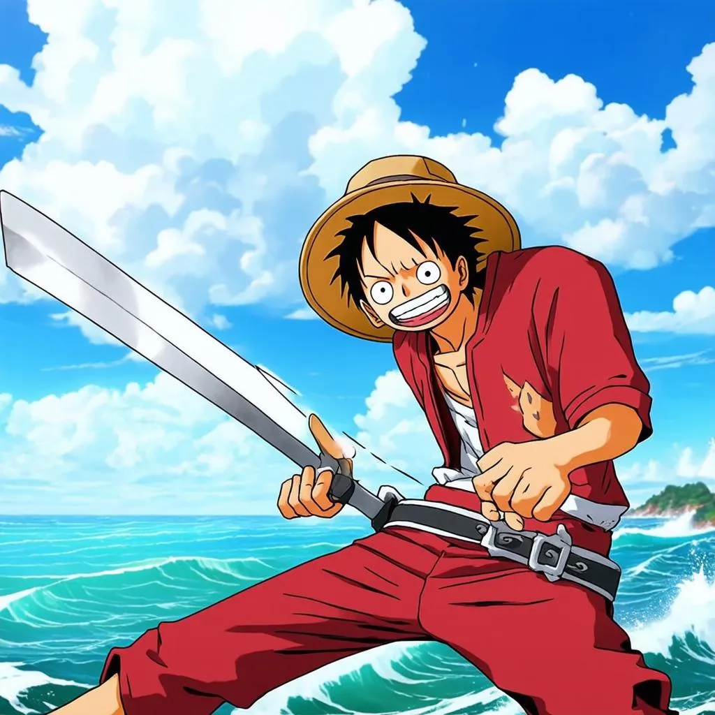 Luffy sử dụng Haki Bá Vương