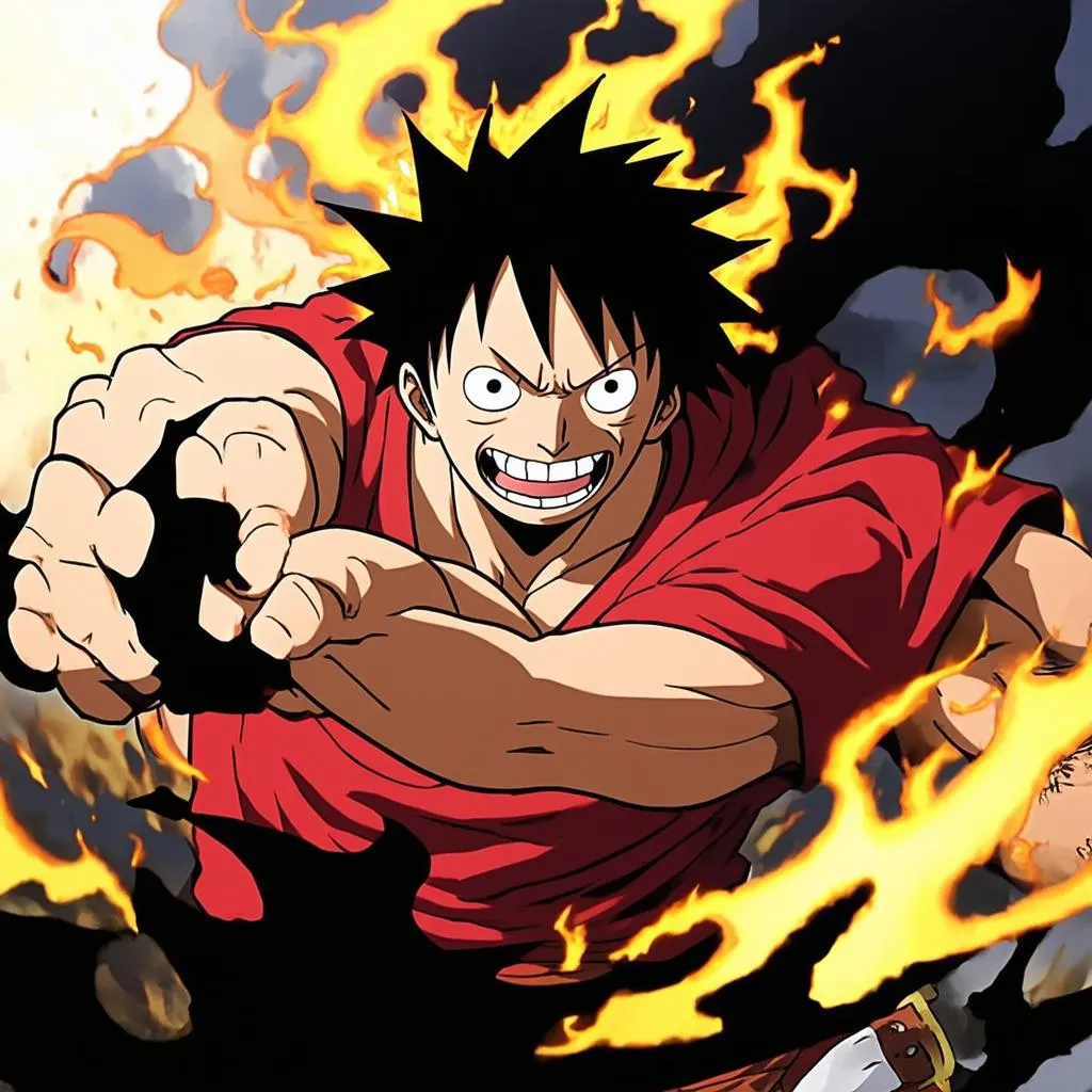 Luffy sử dụng Haki