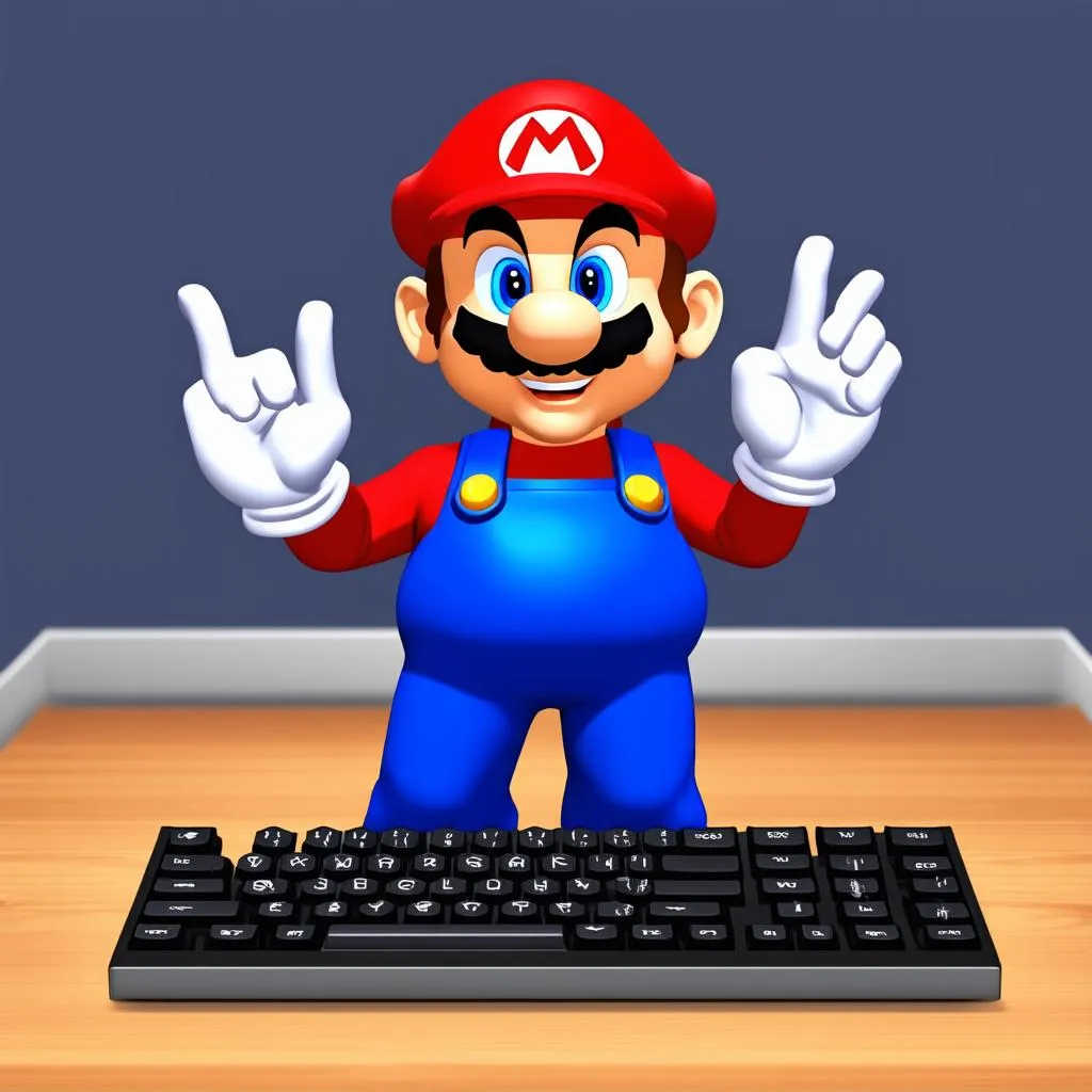 Luyện gõ 10 ngón với Mario