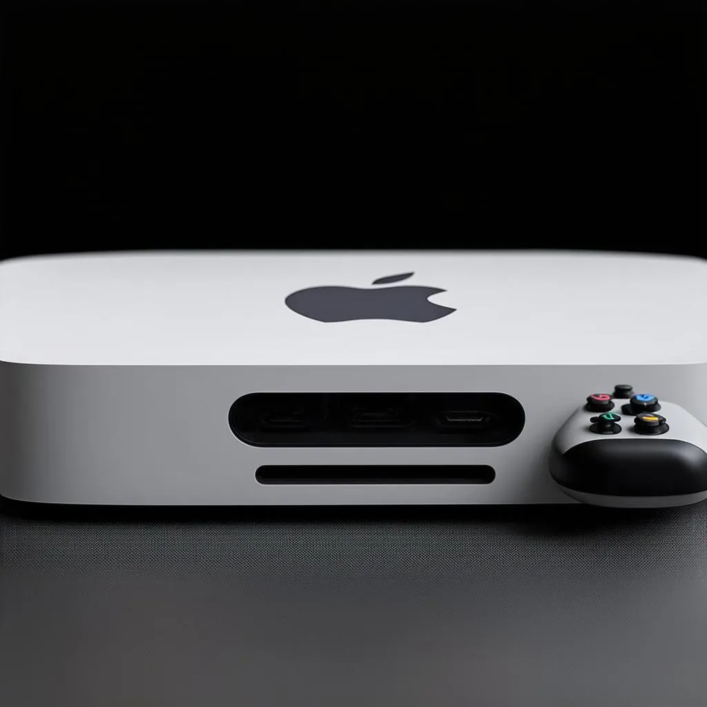 Mac Mini gaming closeup