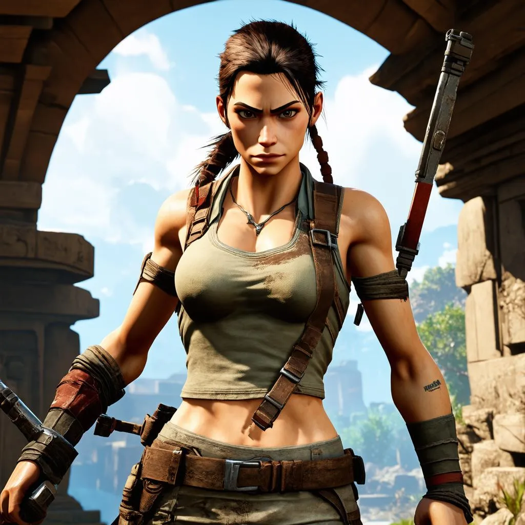 Màn hình game Tomb Raider 2013