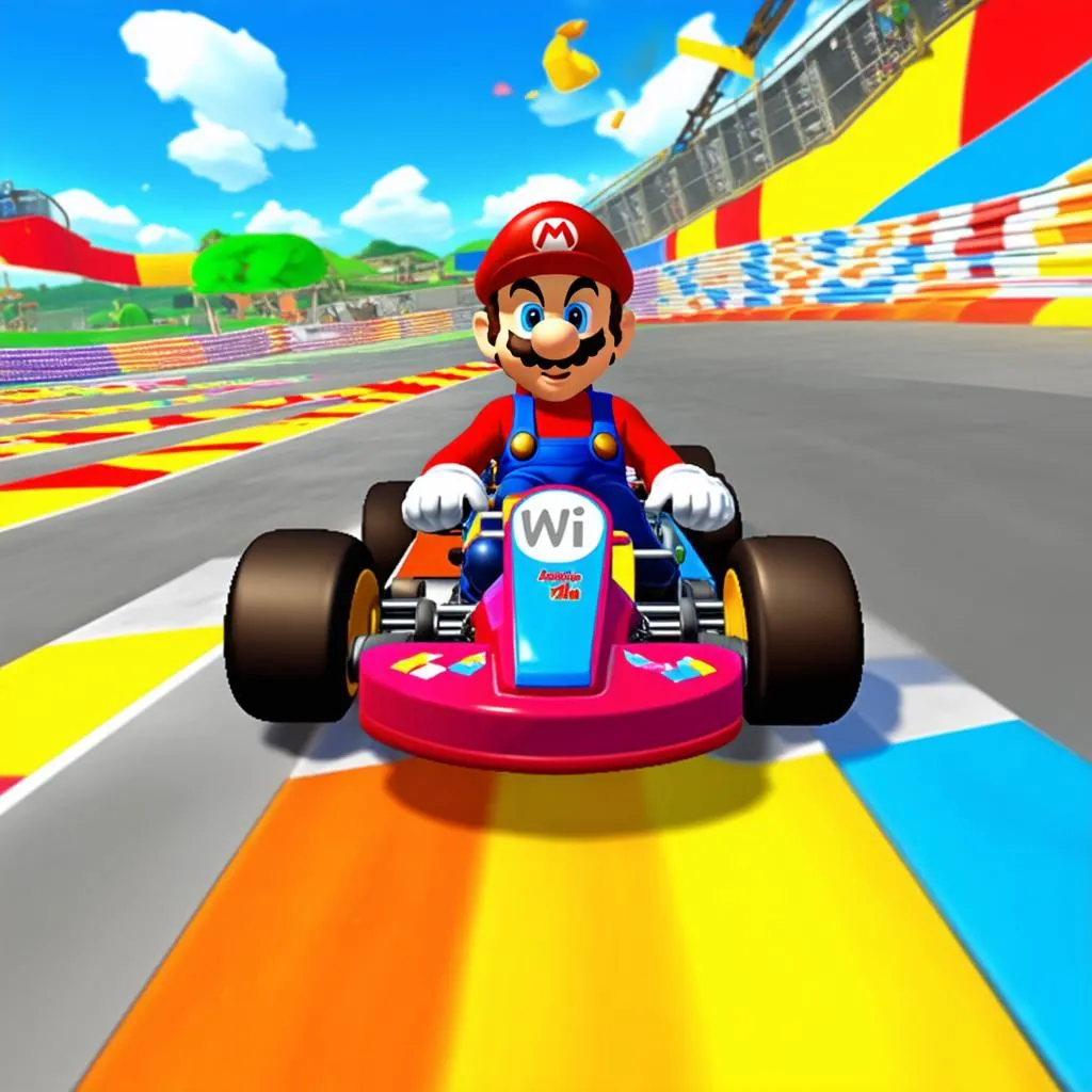 Mario Kart Wii gameplay