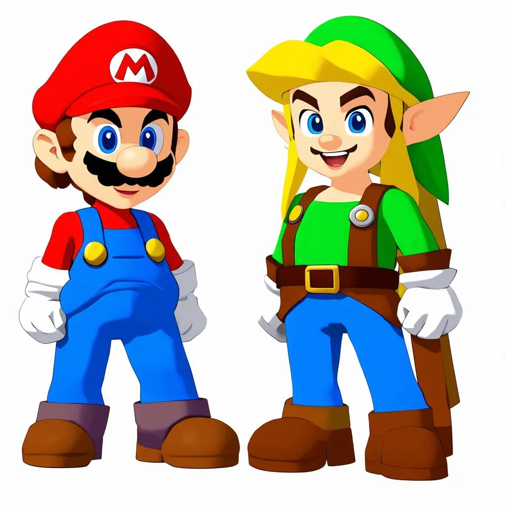 Nhân vật game Mario và Link