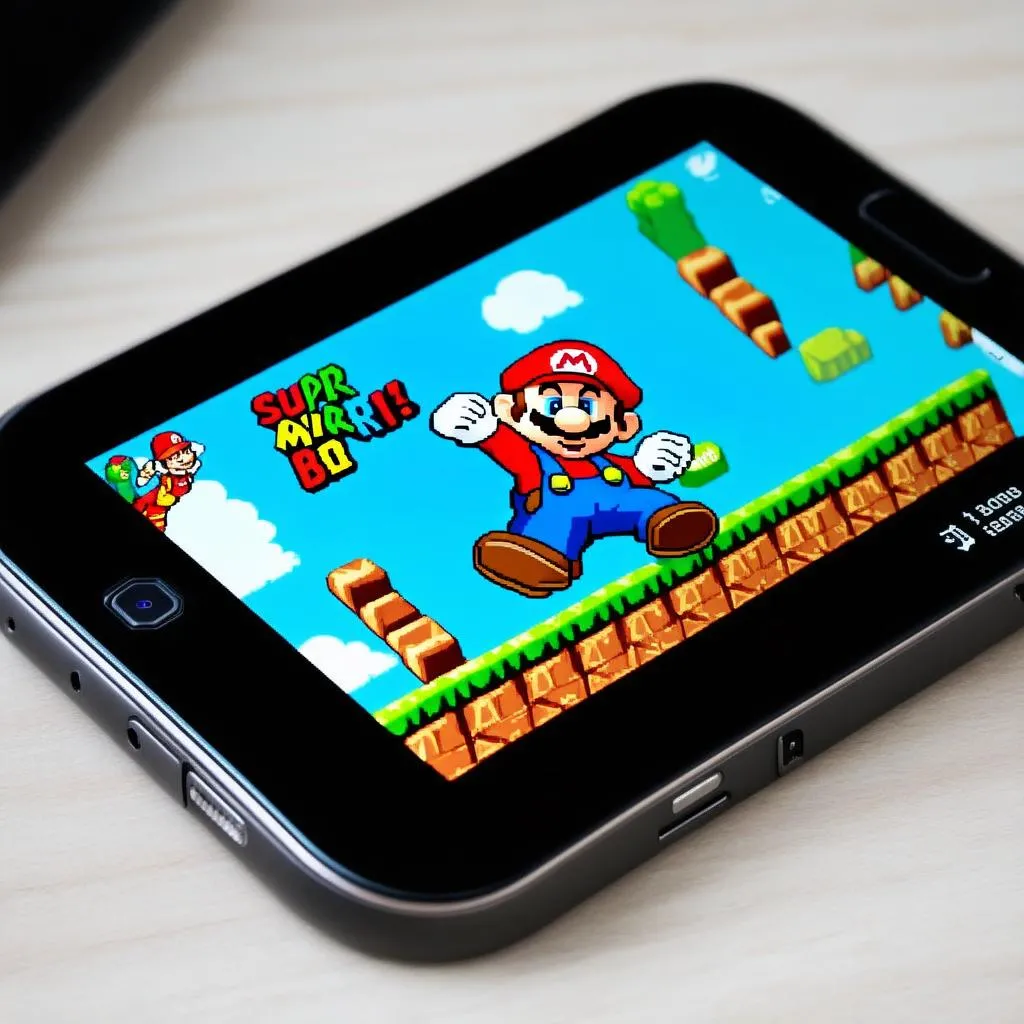 mario on smartphone