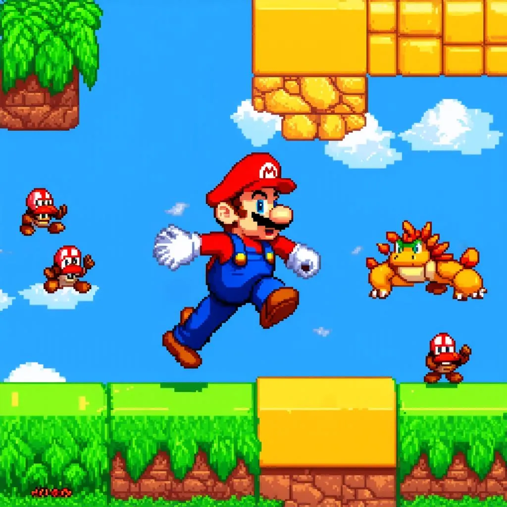 Mario vượt chướng ngại vật