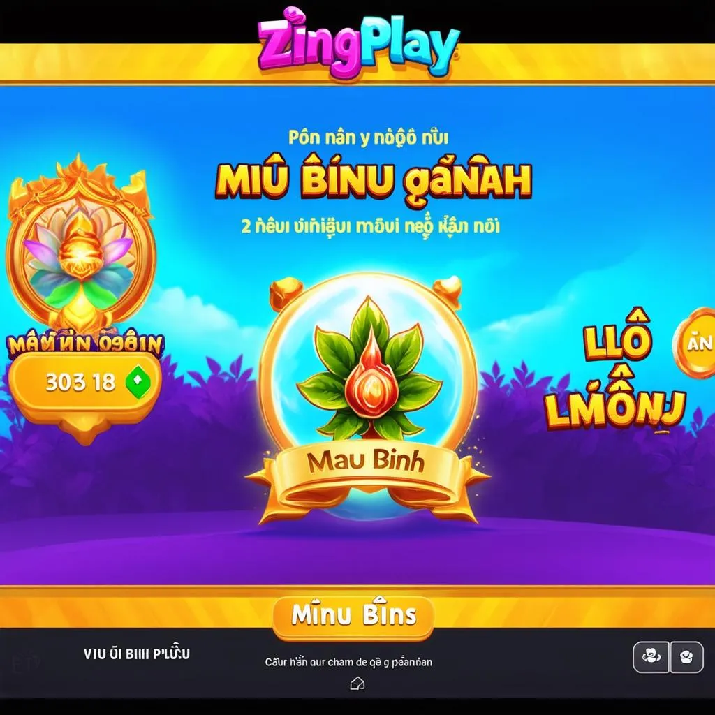 Giao diện game Mậu Binh ZingPlay