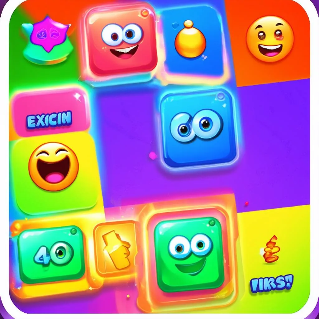 Màu sắc game app screen