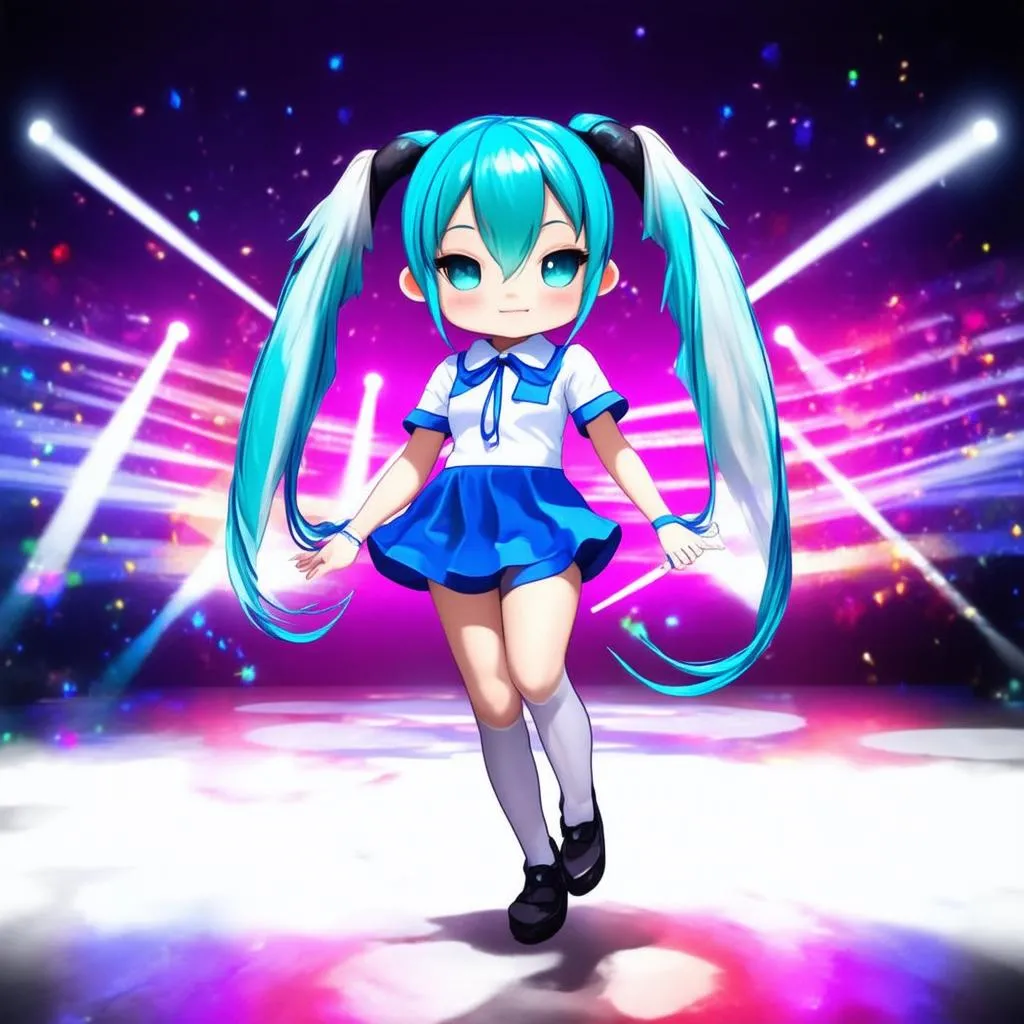 Miku Miku Dance với tạo hình Miku chibi