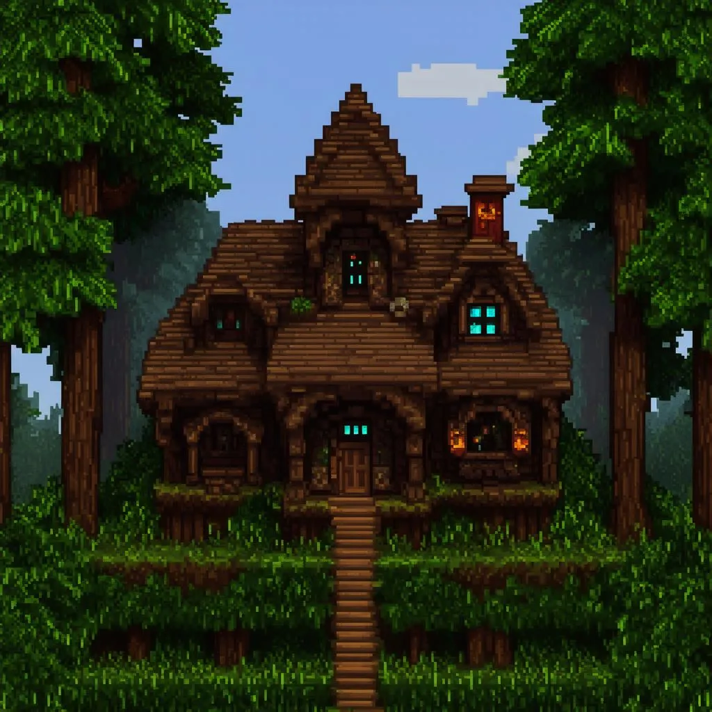 Woodland Mansion trong Minecraft 1.11