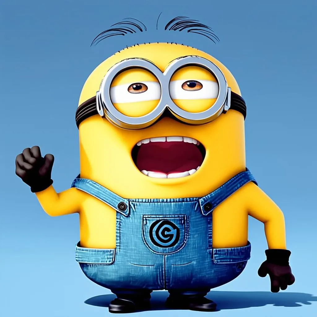 Minion cười vui vẻ