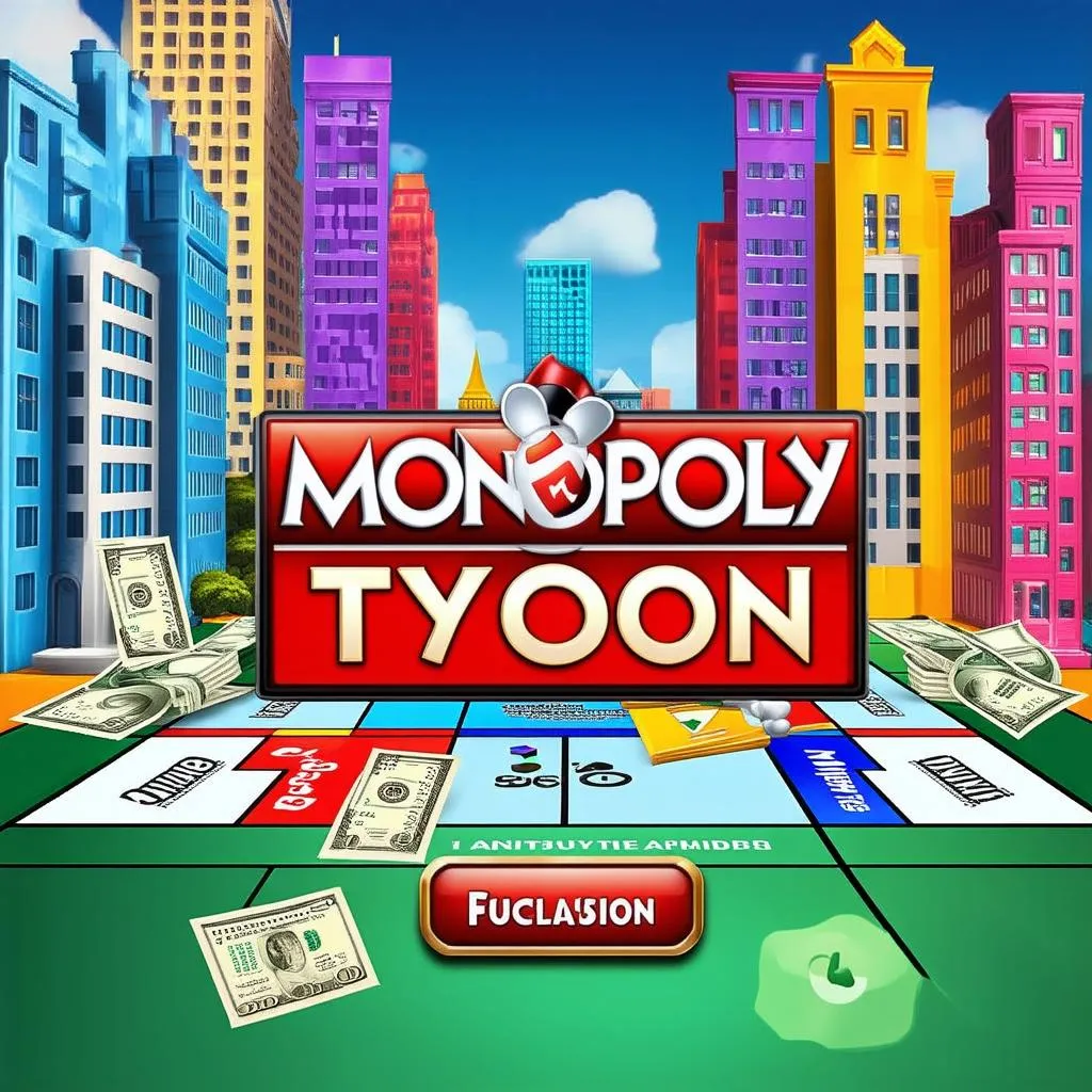 Giao diện game Monopoly Tycoon