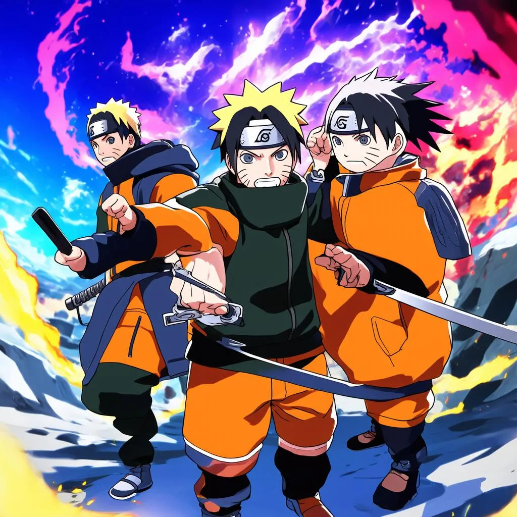 Nhân vật trong game Naruto online 3D