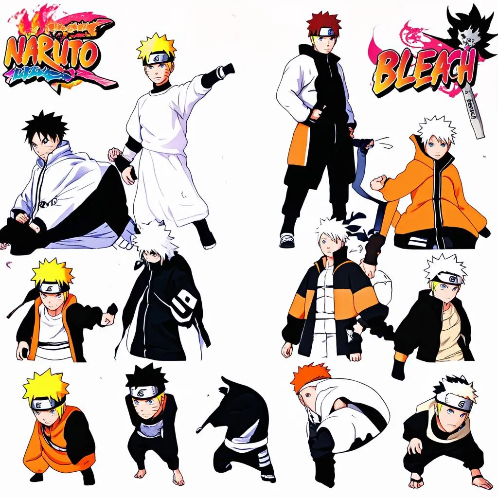 Các nhân vật trong game Naruto Vs Bleach