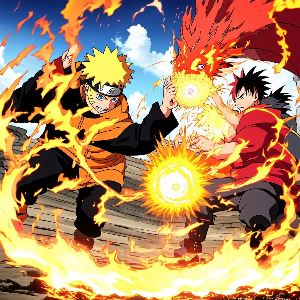 Naruto vs Natsu