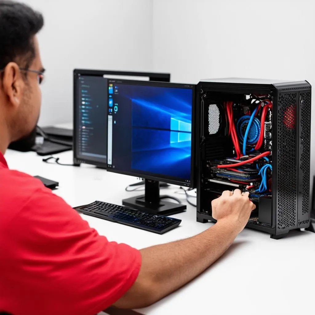 Người dùng đang build PC