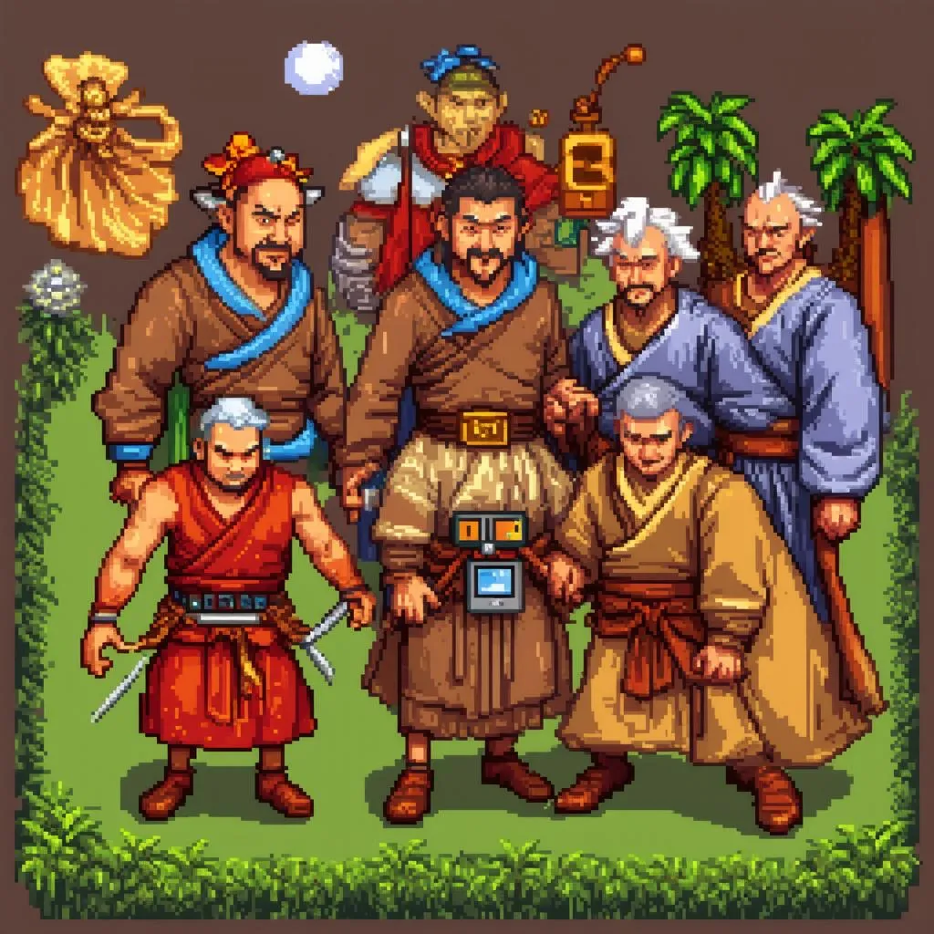 Game Thung Tay Du Ký 2 characters