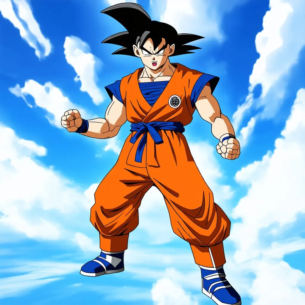 Nhân vật Songoku trong game bảy viên ngọc rồng