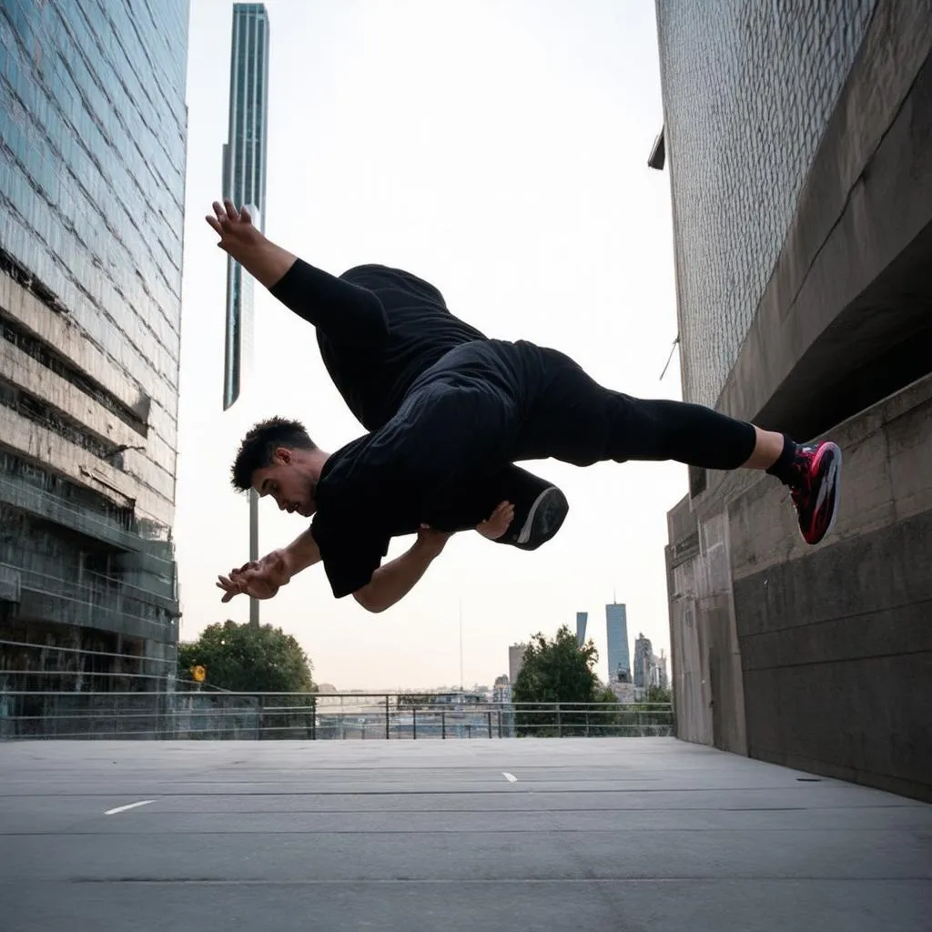 Nhảy Parkour trong thành phố