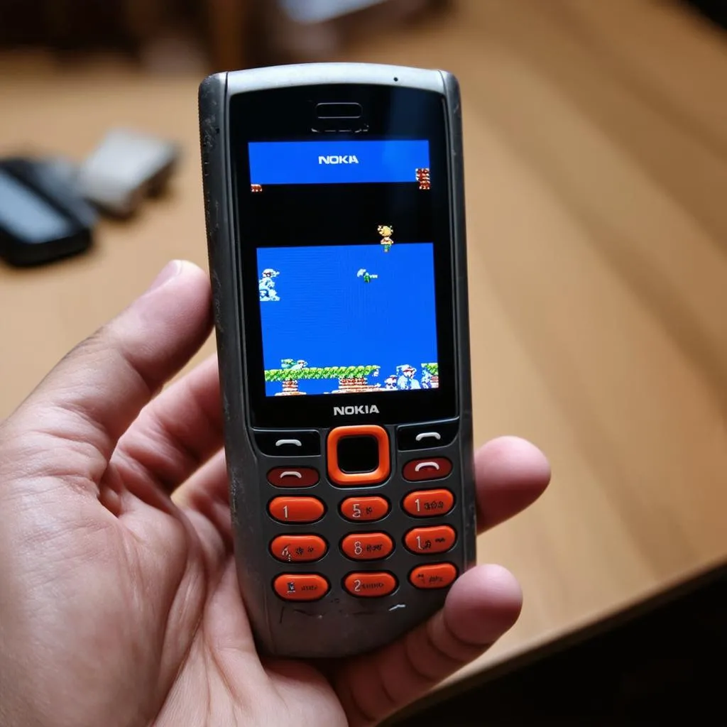 Chơi game trên điện thoại Nokia 105