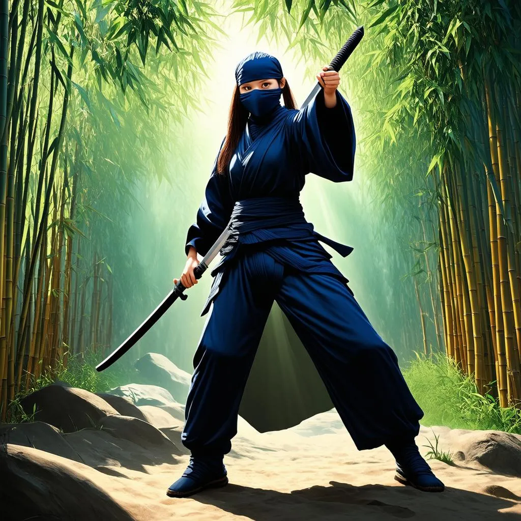 Nữ Ninja Trong Rừng Tre