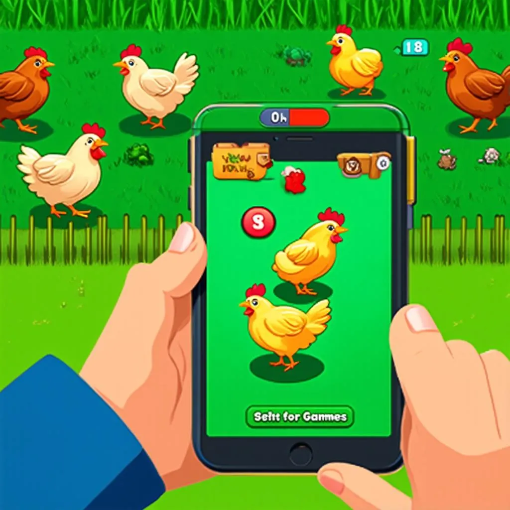 nuôi gà, game nông trại