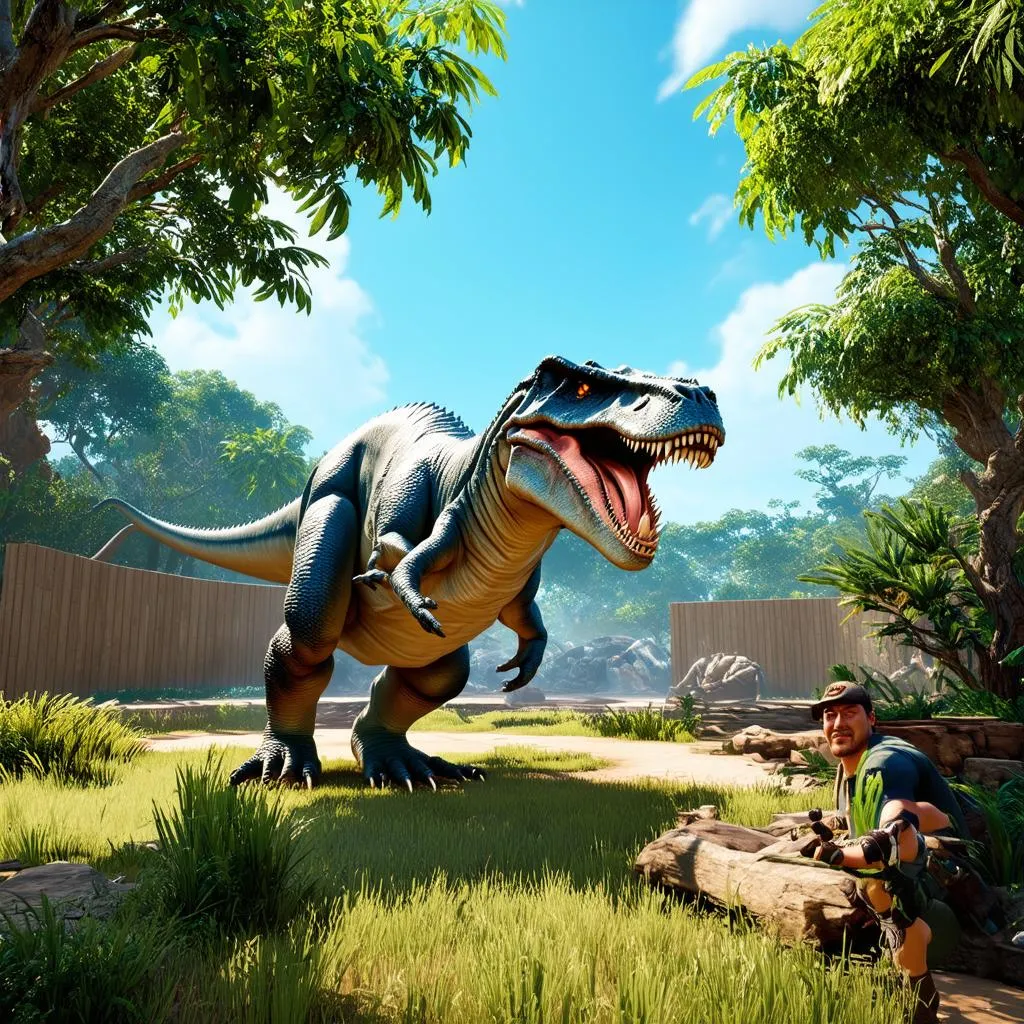 Nuôi khủng long trong Jurassic World Evolution