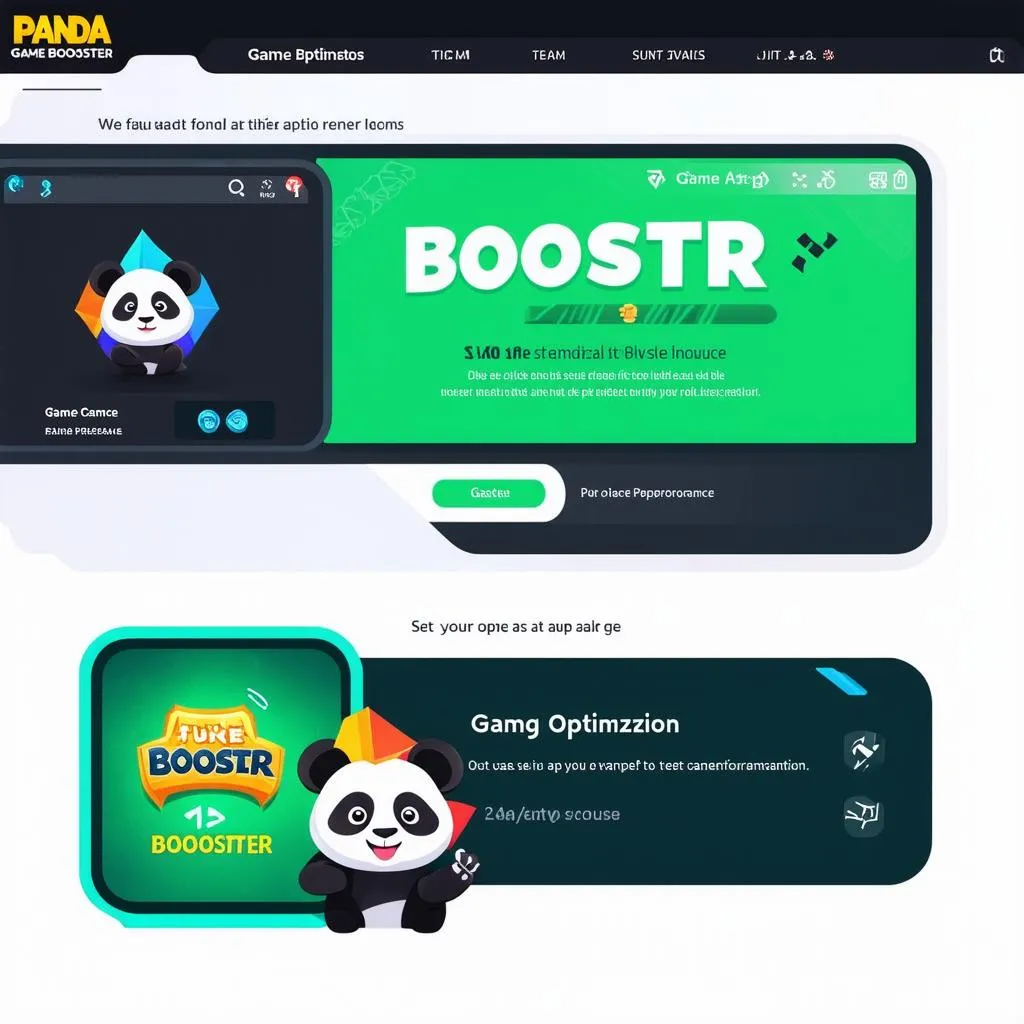 Giao diện Panda Game Booster