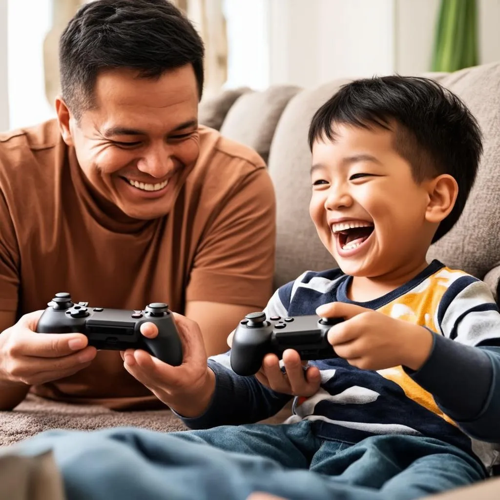 Parent and child gaming