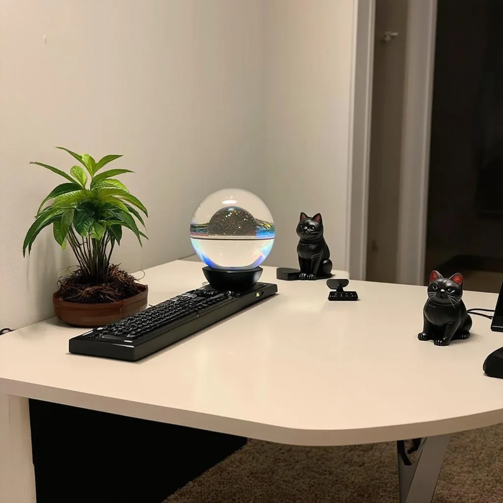 Gaming Setup with Feng Shui elements