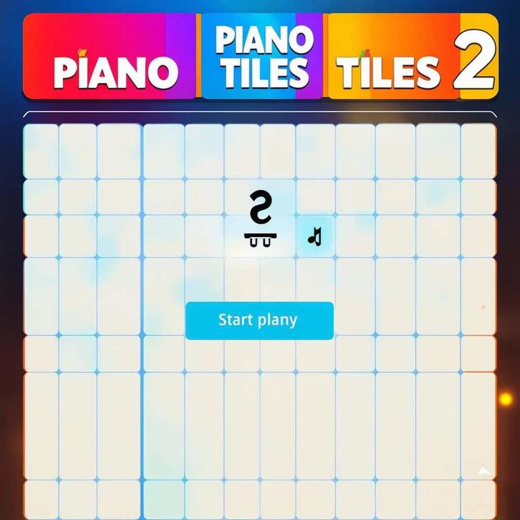 Màn hình chính Piano Tiles 2