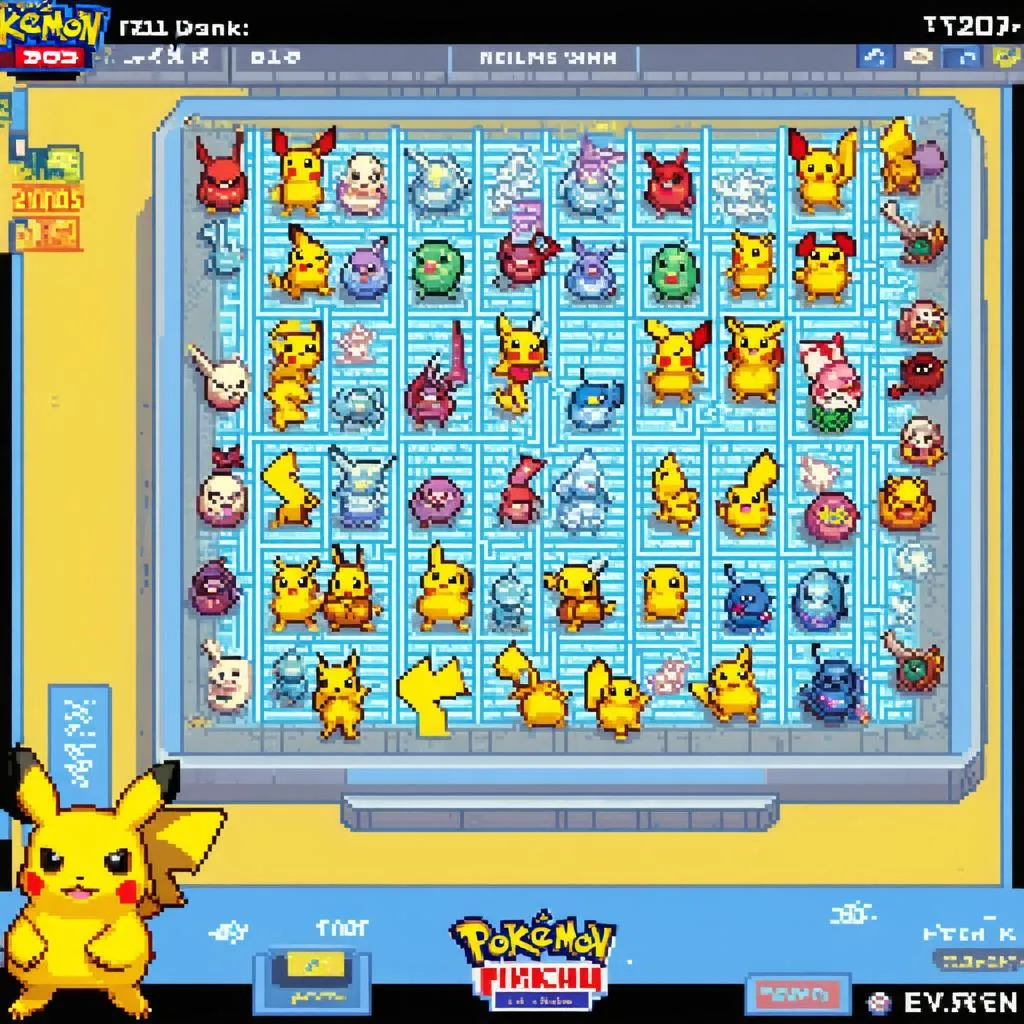 Pikachu 2005 giao diện